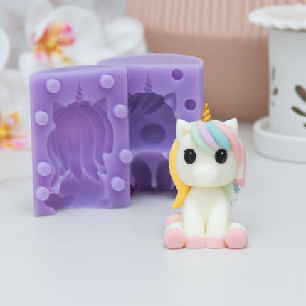3D Unicorn Cake Topper Silicone Mold