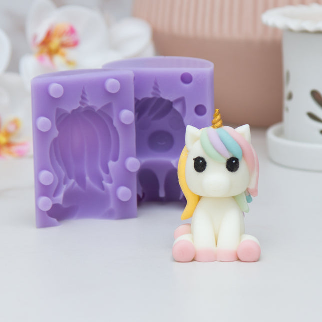3D Unicorn Cake Topper Silicone Mold